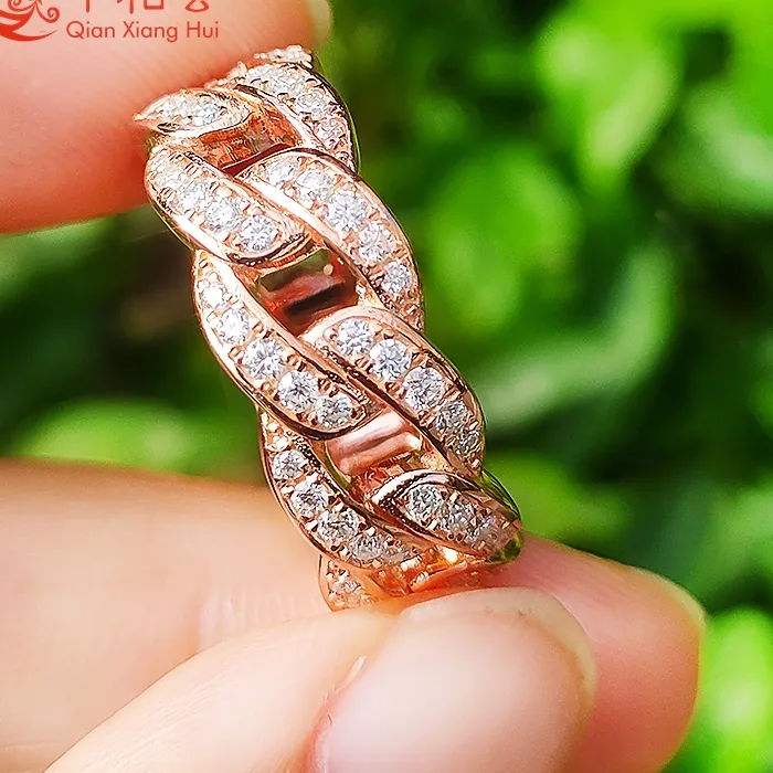 Authentic The Infinite Loop 8Mm Moissanite Cuban Link Talisman Of Eternal Unity