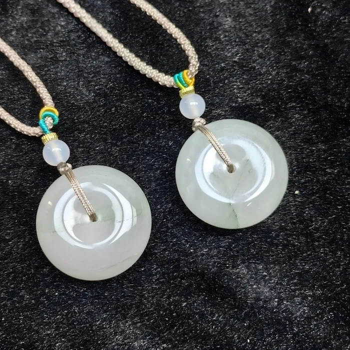 Authentic Tianshan Verdant Harmony Pendant And Sacred Cord