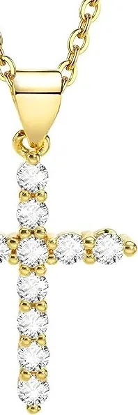 Authentic The Sacred Horizon Gold Layered Cross Choker