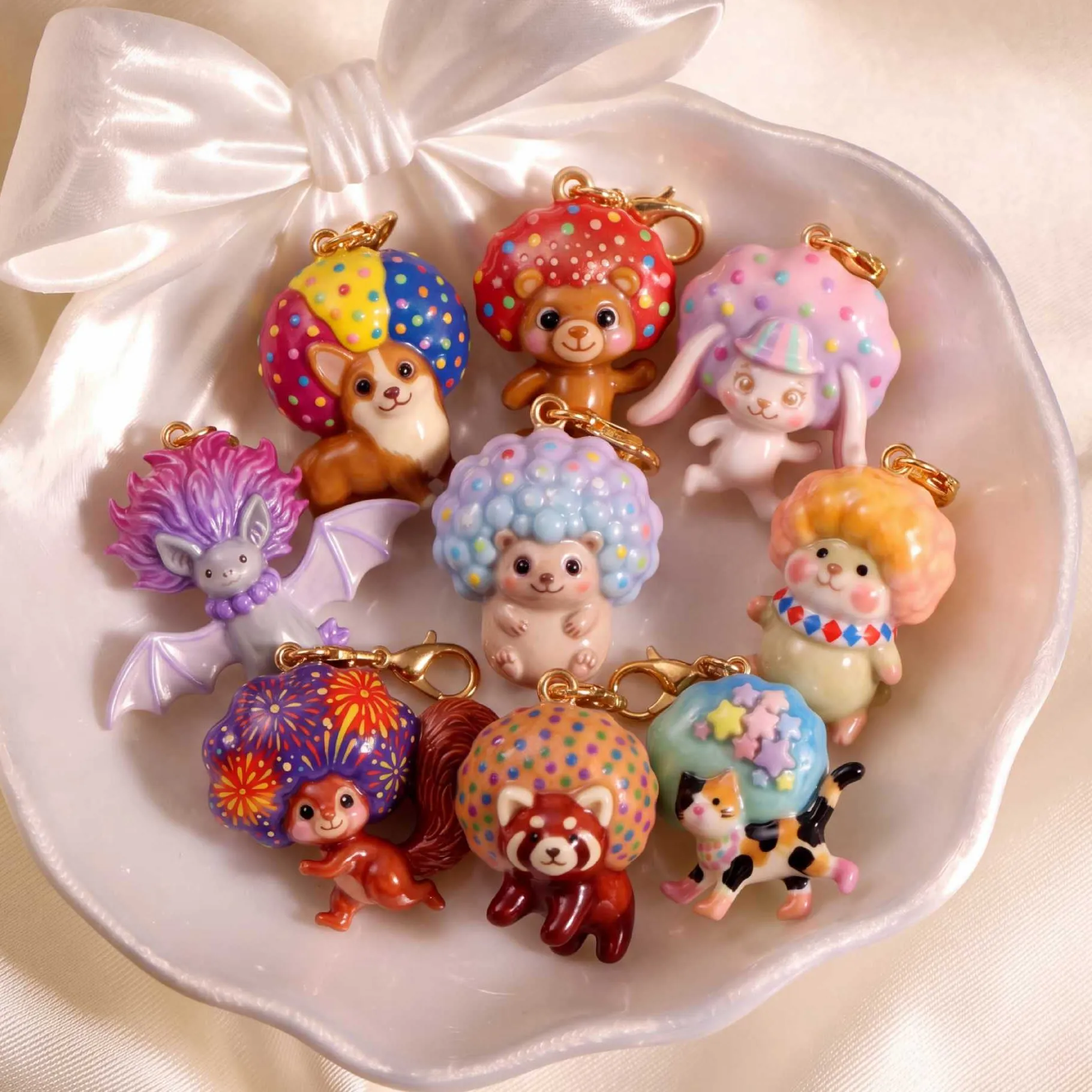 Authentic Vibrant Spirit Totems Gold- Plated Animal Charms