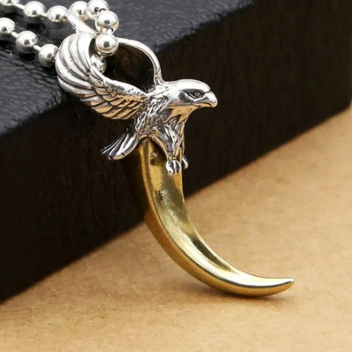 Authentic The Golden Eagle A Sterling Silver Talisman Of Sovereignty And Vision