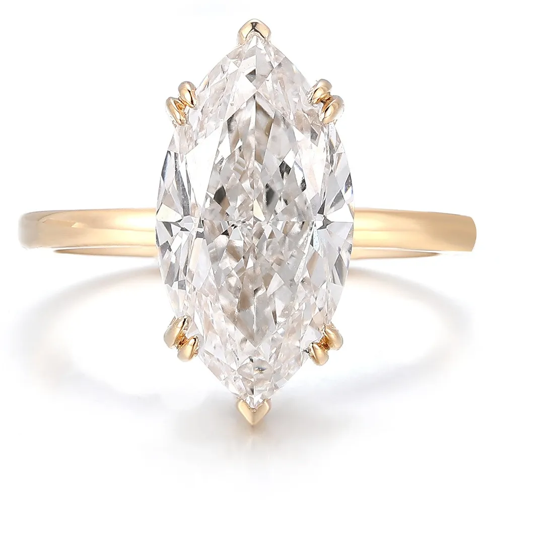 Authentic Celestial Radiance Moissanite Gold Band Of Eternal Alignment