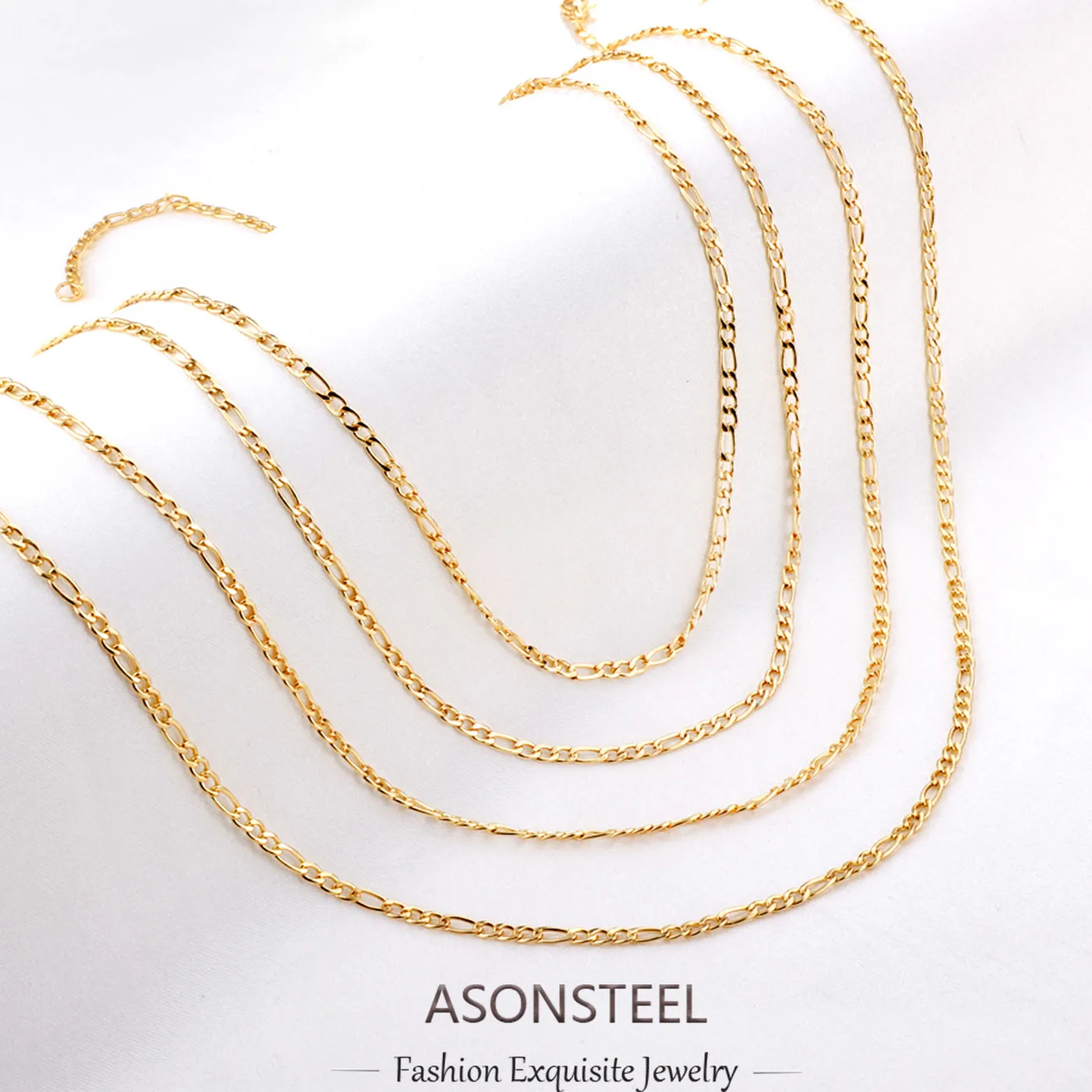 Authentic The Golden Thread Of Destiny Figaro Chain