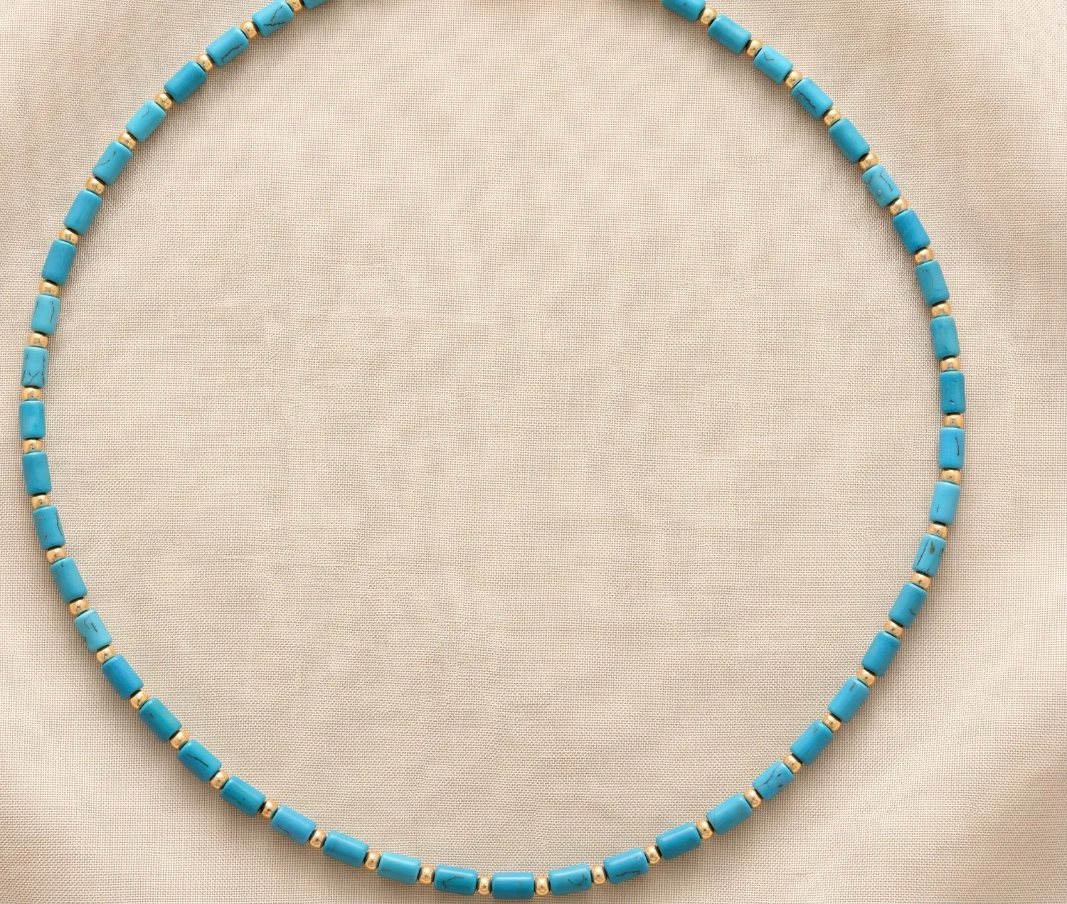Authentic The Celestial Azure Current Boho Choker In 14K Gold