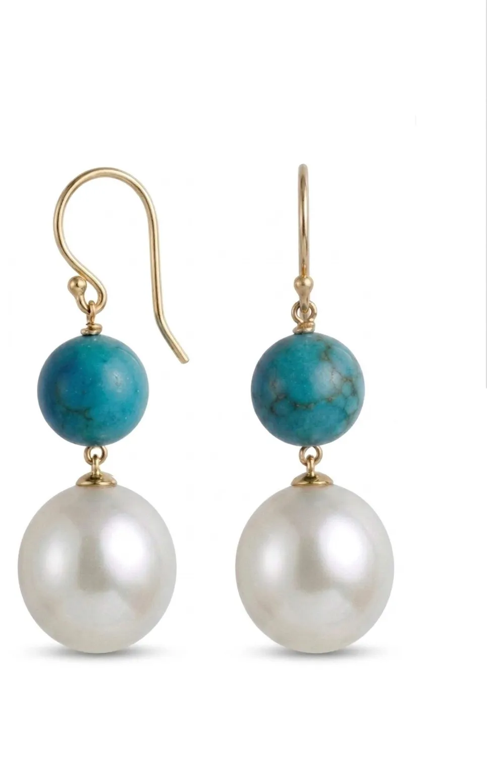 Authentic Celestial Tides Drop Earrings In Sacred Gold