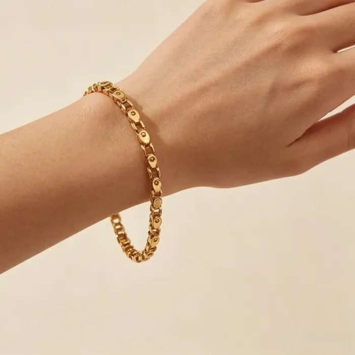 Authentic The Gilded Serpent Flow: A Radiant Herringbone Talisman