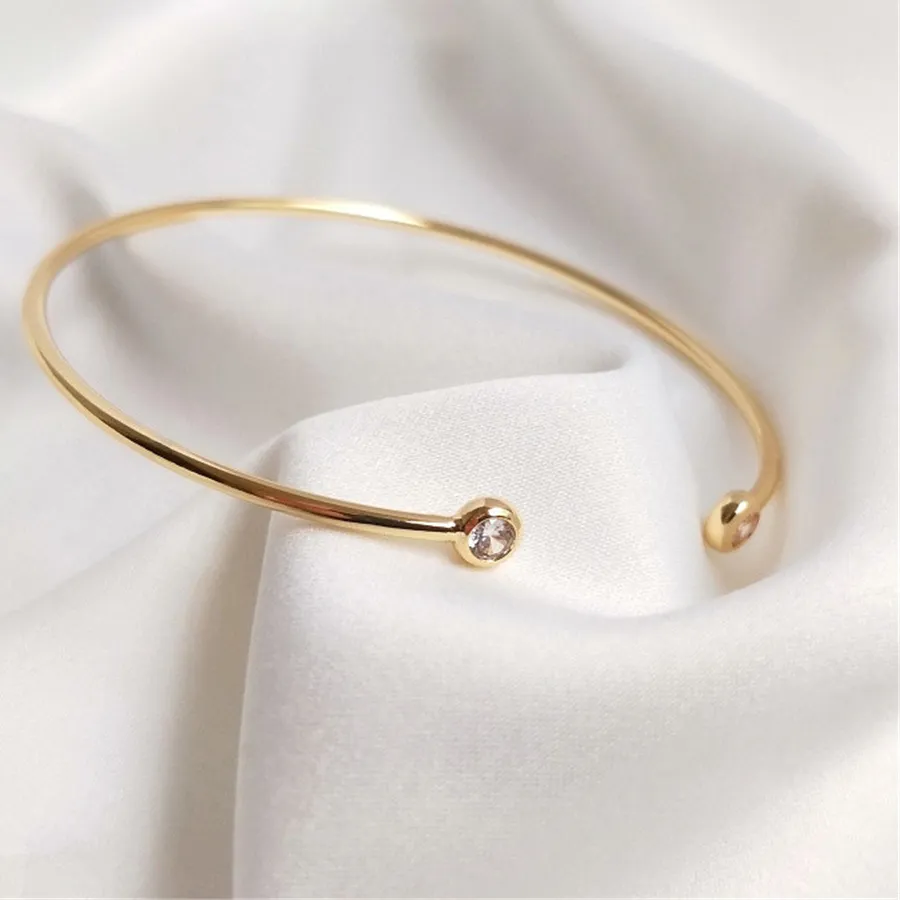 Authentic Radiant Luminary 14K Gold- Plated Zircon Celestial Conduit Bracelet