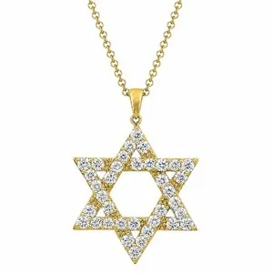 Authentic 2.00Ctw Round Cut F Vs Lab Grown Diamond Star Pendant 925 Sterling Silver