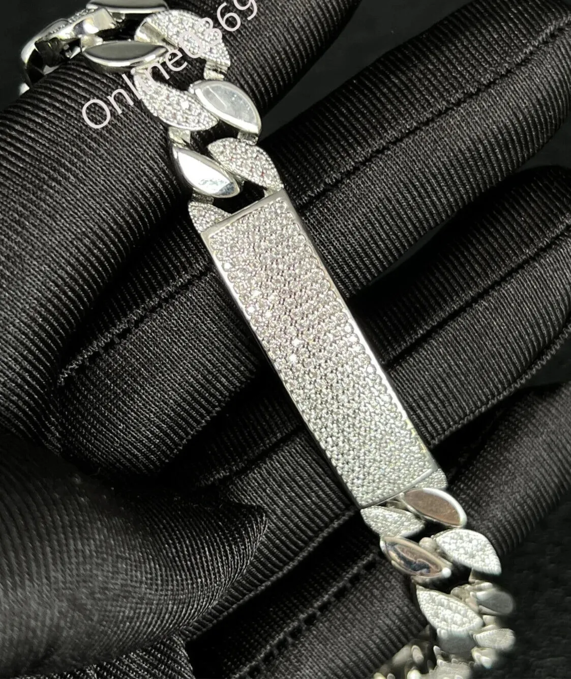 Authentic Radiant Luminescence Moissanite Cuban Link Talisman