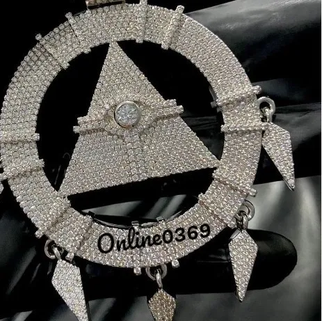 Authentic The Luminescent Truth Moissanite Pendant In White Gold Plated Silver