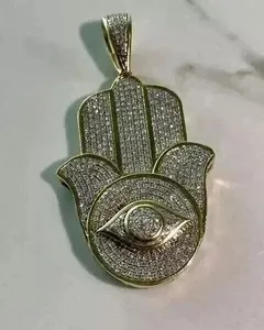 Authentic The Golden Hamsa A 3- Carat Moissanite Talisman For Divine Protection