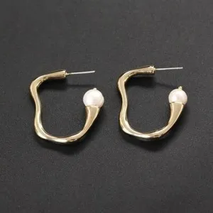 Authentic Earrings Of The Sacred Helix And Baroque Geometry In 18K Gold Plate