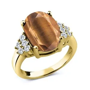 Authentic Radiant Tiger's Eye Enchantment Lab Born Gem In Golden Harmony