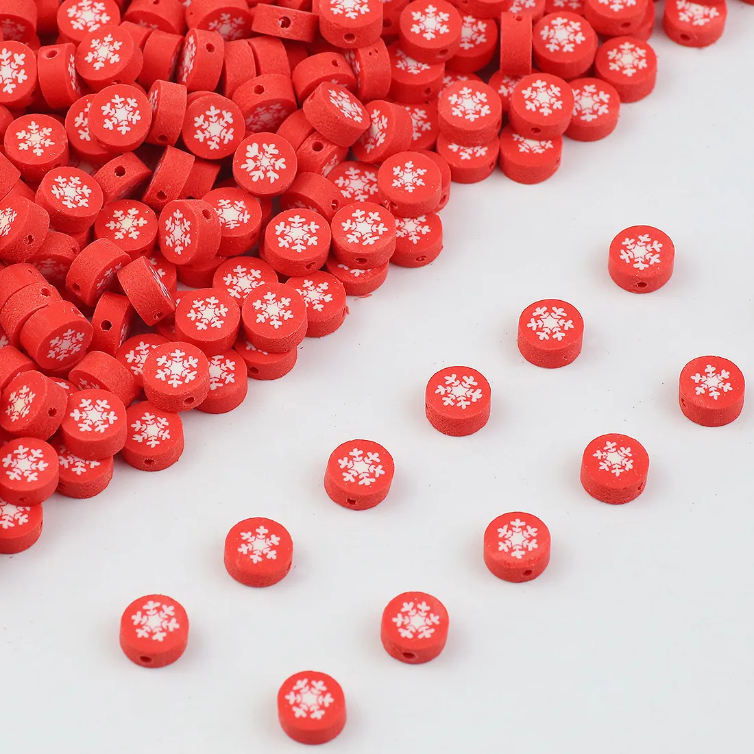 Authentic Crimson Winter Solstice Snowflake Talismans