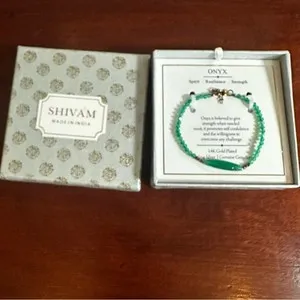 Authentic The Verdant Sanctuary Green Onyx Sacred Beaded Talisman