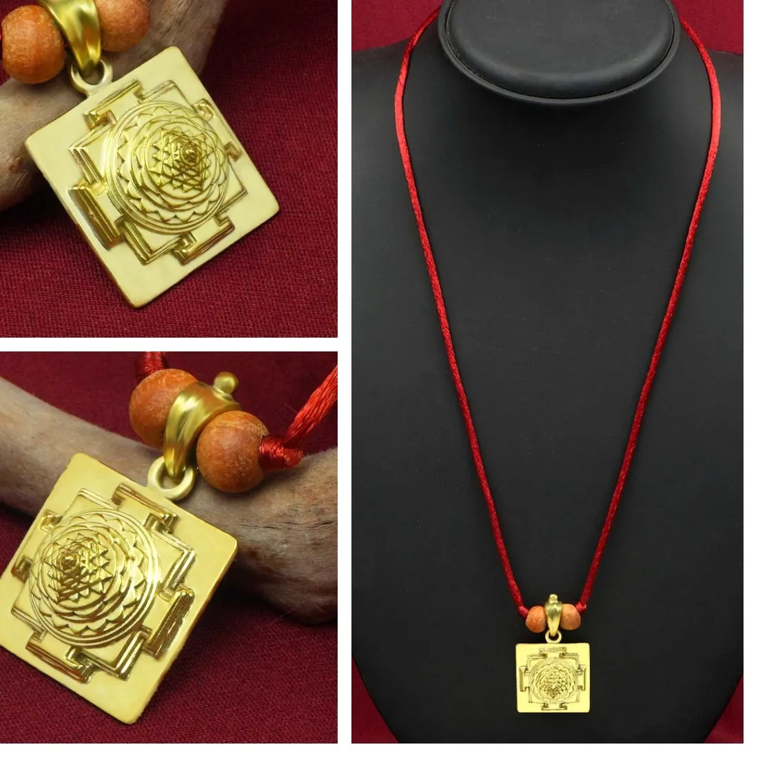 Authentic Radiant Golden Meru Shree Yantra Sacred Geometry Talisman
