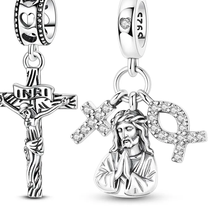 Authentic Sacred Waters And Eternal Grace Silver Cross And Ichthys Talisman