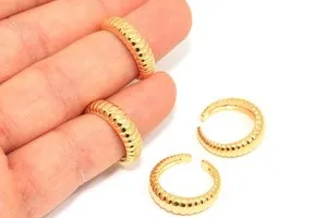 Authentic Talisman Of The Ocean Depths 24K Gold- Plated Shell Ring