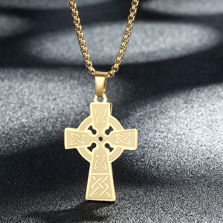 Authentic Kinitial Armenian Cross Knot Necklace Talisman Solar Celtics Armenian Druid Amulet Pendants Necklaces Choker Jewelry
