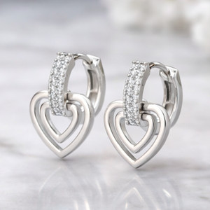Authentic Celestial Heart Hoops Of Radiant Light
