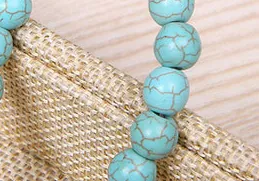 Authentic REGELIN Turqoise Natural Stone Beads 4/6/8/10/12/14mm Blue Round Crystal Quartz Loose Beads DIY Bead Bracelet Craft Jewelry