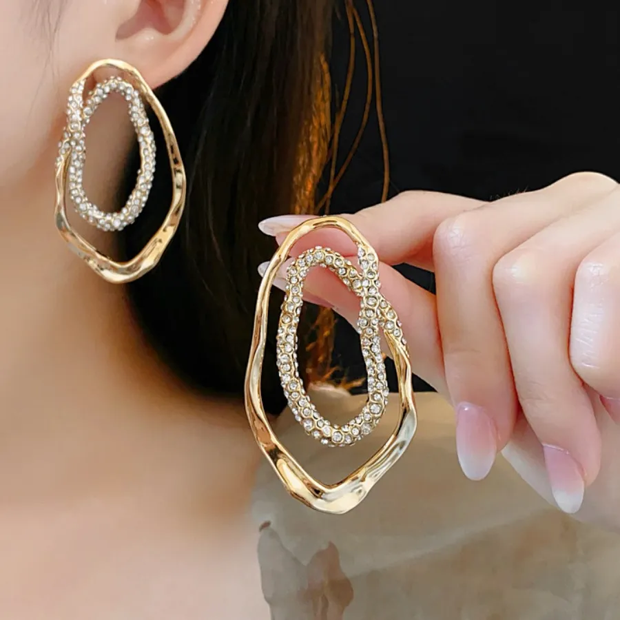 Authentic Radiant Orbit Gold- Plated Zircon Talismanic Studs