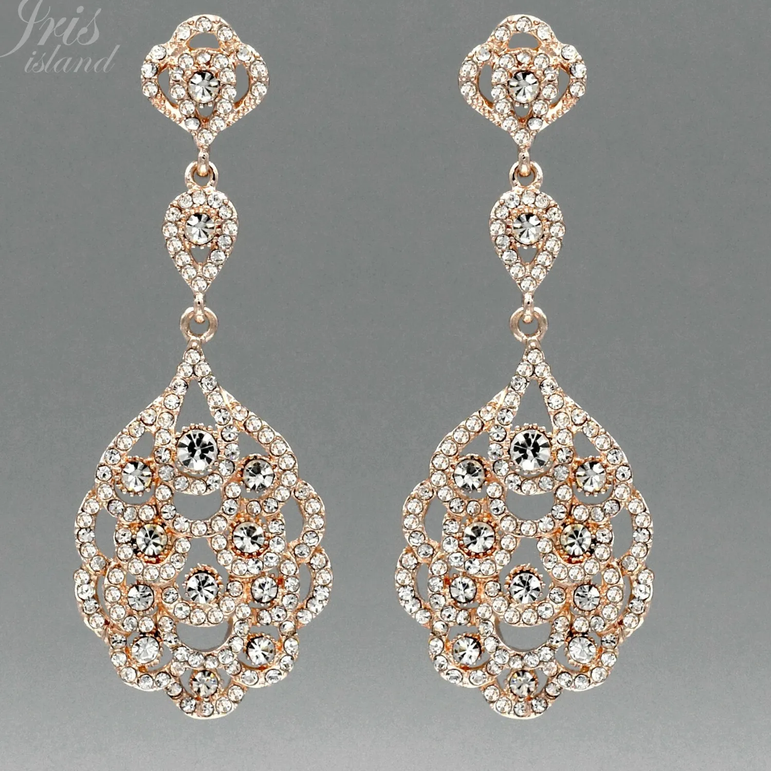 Authentic Cascading Luminescence Rose Gold Drop Talismans