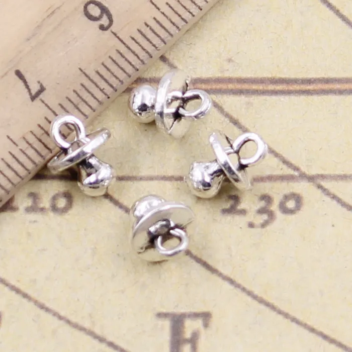 Authentic Tibetan Silver Binky Charms: 30 Enchanted Pacifier Pendants