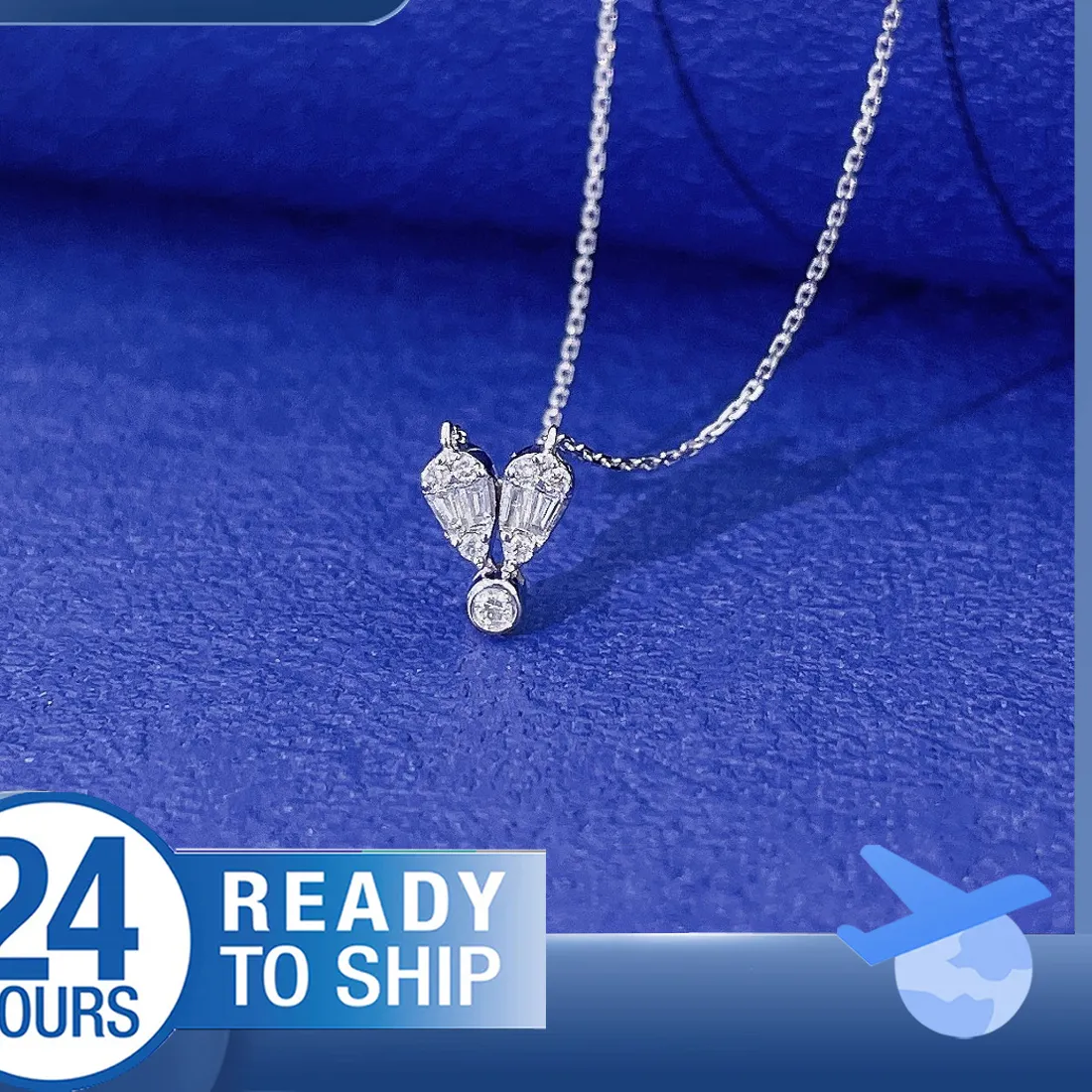 Authentic The Eternal Heart Diamond Talisman In 18K White Gold