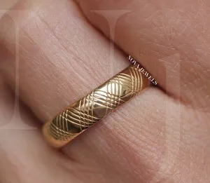 Authentic The Infinite Paths Interwoven Gold Band