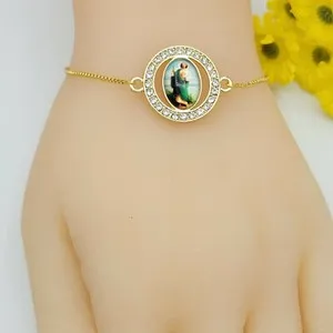 Authentic Talisman Of Infinite Grace The San Judas Gold- Plated Crystal Bracelet