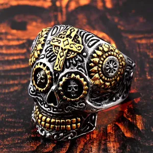 Authentic The Vanguard Skull Signet- A Gold- Plated Talisman Of Fearless Sovereignty