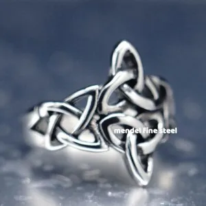 Authentic Eternal Flow Gold- Plated Celtic Triquetra Ring