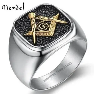 Authentic The Veiled Compass Artisan Masonic Gold- Plated Ring