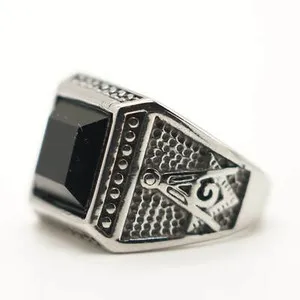 Authentic The Sovereign Path Gold- Plated Masonic Black Onyx Talisman Ring