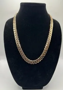 Authentic Rose Gold Spiral Talisman 12 Mm Cuban Link