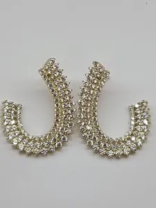 Authentic The Luminous Halo Three- Tiered Gold- Plated Silver Talisman Earrings