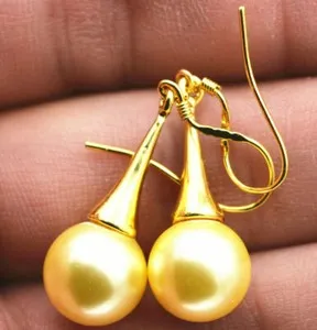 Authentic Harmonic Spectrum Gold- Plated Dangle Earrings