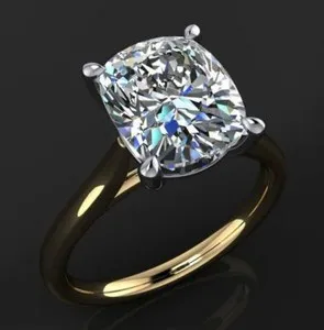 Authentic Rose- Gold Moonlit Moissanite Ring