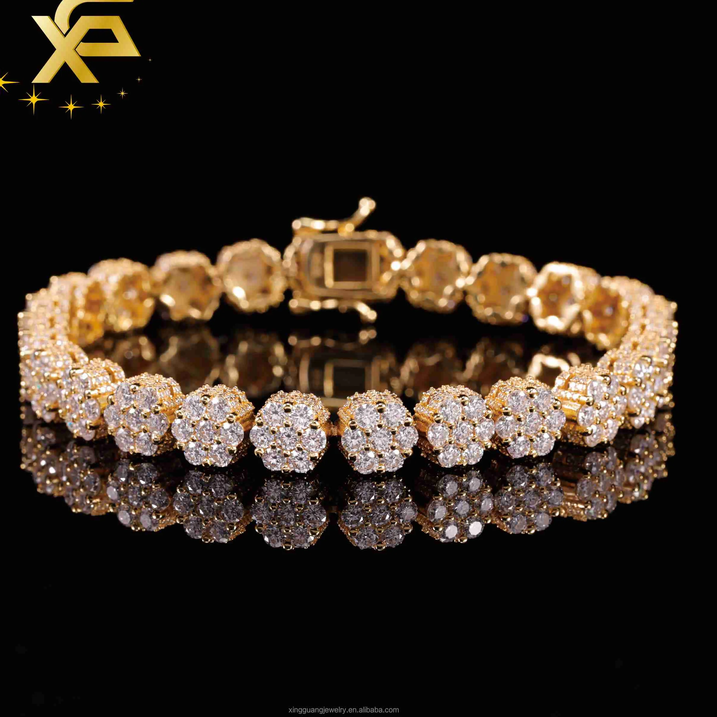 Authentic Radiant Blossom Cuban Link Talisman In Gold- Plated Sterling Silver