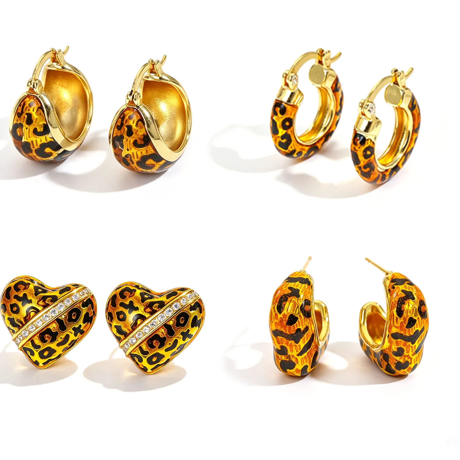 Authentic Gilded Savannah Studs- Feline Spirit 18K Gold Plated Talismans