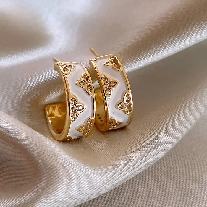 Authentic Gilded Blossom Crescents Of Parisian Grace