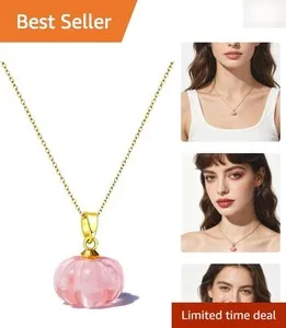 Authentic Amulet Of The Autumn Harvest And Gentle Heart Rose Quartz Pendant