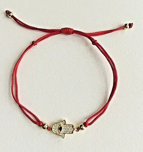 Authentic The Golden Palm Of Fatima Sterling Silver And Gold- Plated Hamsa Bracelet