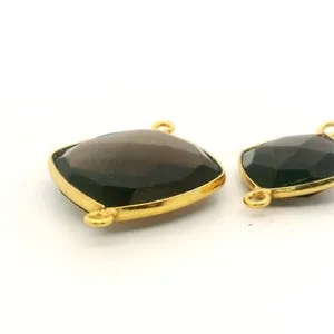 Authentic The Veiled Shield Black Onyx Cushion Talisman With Gold- Plated Embrace