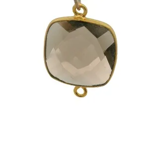 Authentic The Root Of Clarity Golden Smoke Quartz Bezel Connector