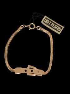 Authentic The Gilded Epoch 18- Karat Gold- Plated Y2K Buckle Talisman