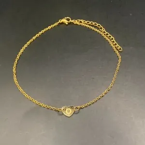 Authentic The Golden Cipher Heart Anklet Of Personal Destiny