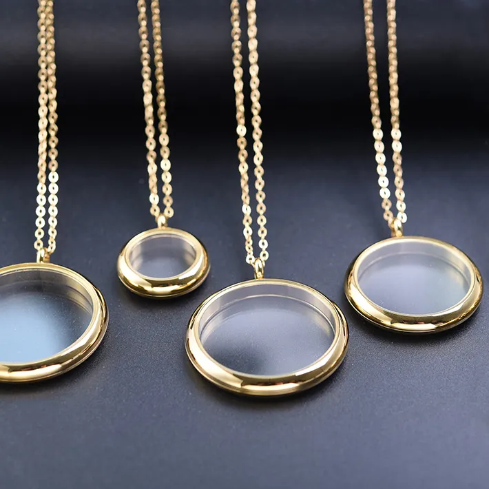 Authentic The Circle of Eternal Echoes: Round Glass Memory Locket
