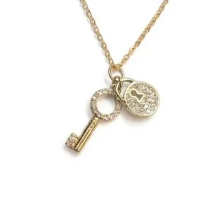 Authentic The Golden Threshold Key And Lock Talisman In 14 Karat Gold Plate